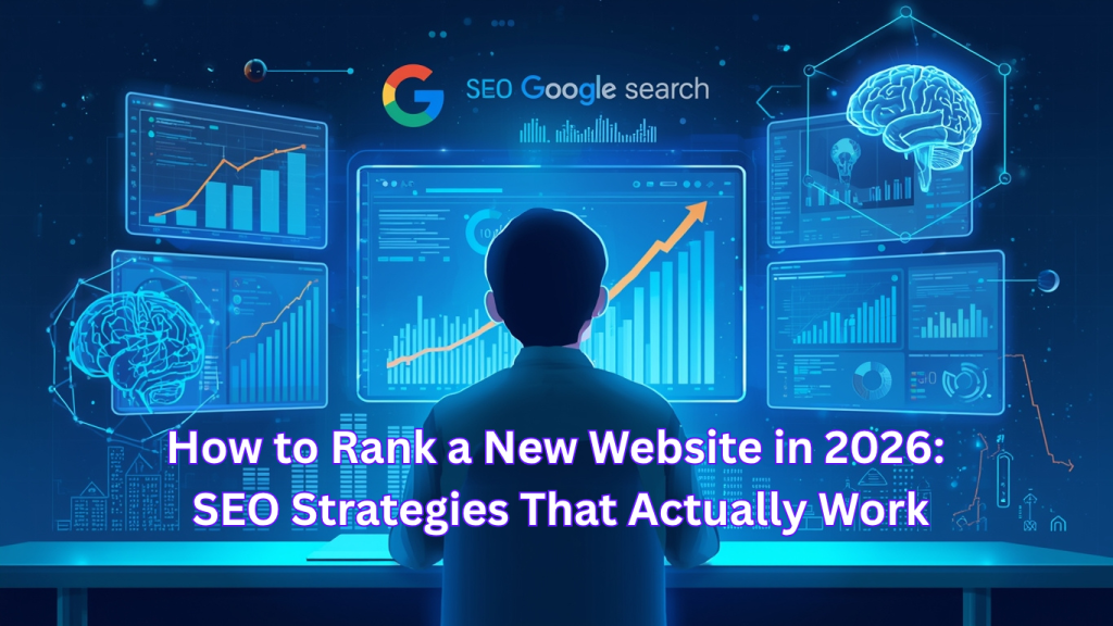 “SEO in 2026 digital illustration.”