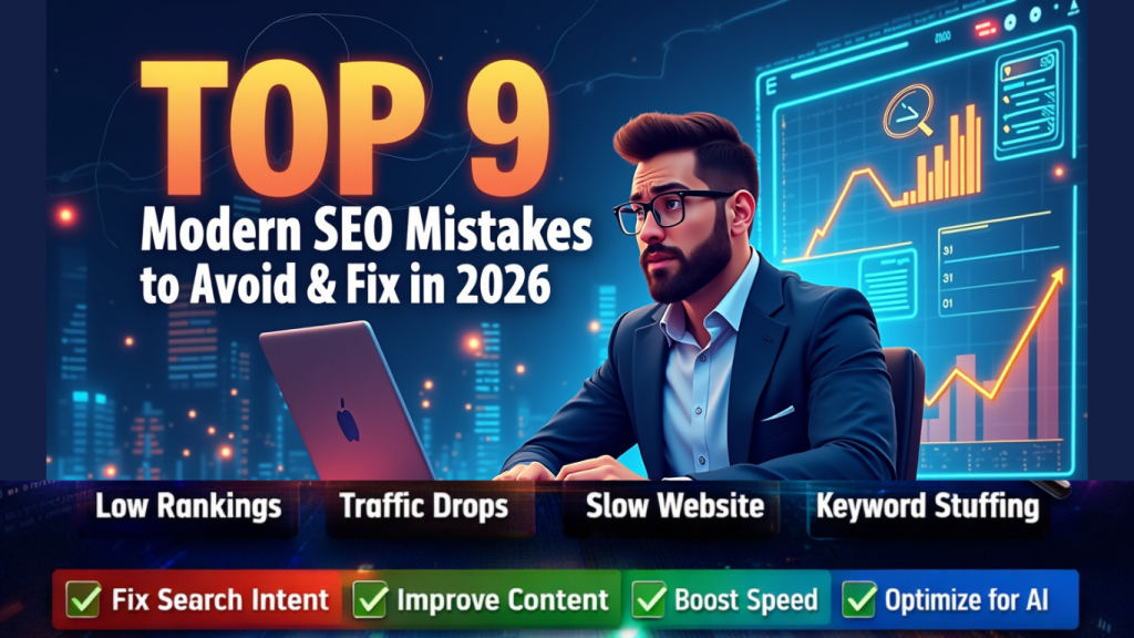 Top 9 Modern SEO Mistakes to Avoid & Fix in 2026